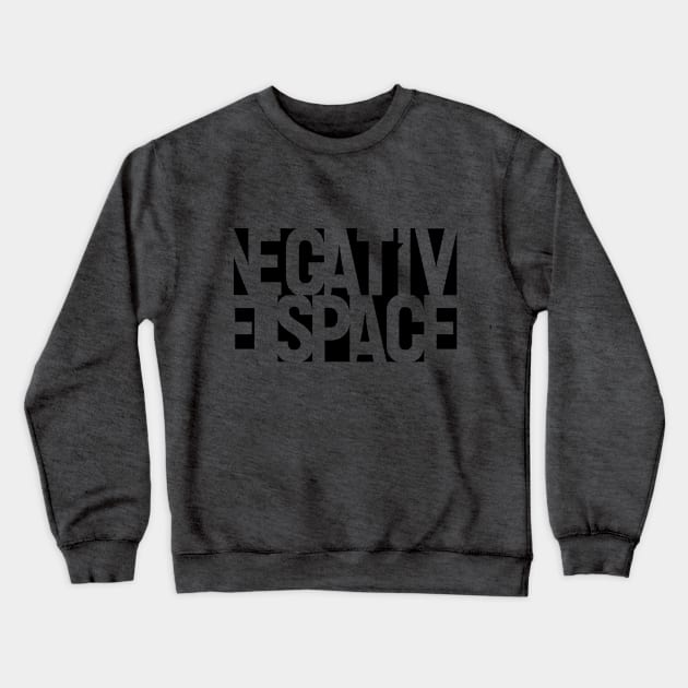 Negative Space Crewneck Sweatshirt by CafePretzel